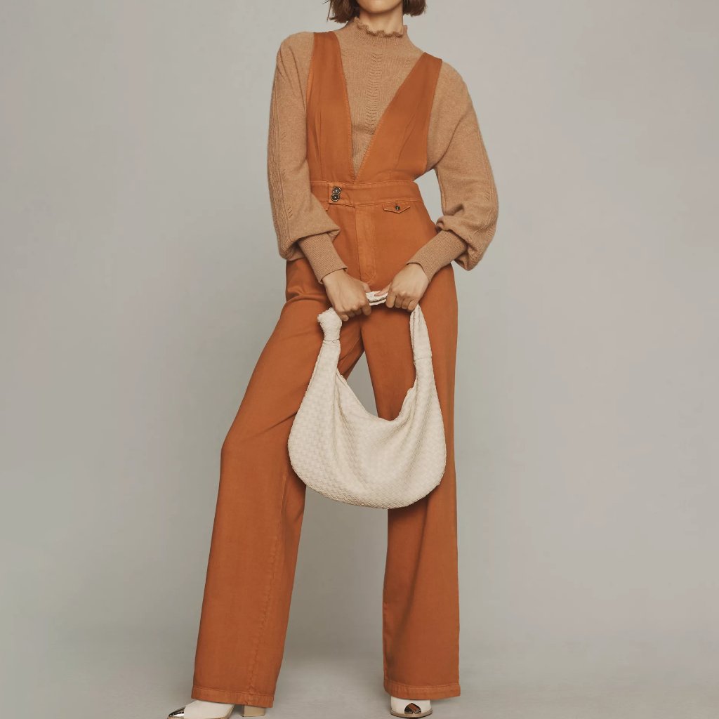 Htf Anthropologie Pilcro Deep-V Jumpsuit